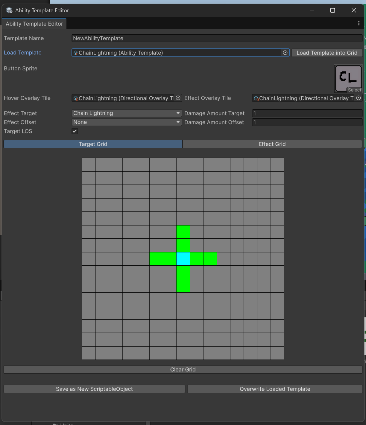 Extended Ability Template Editor